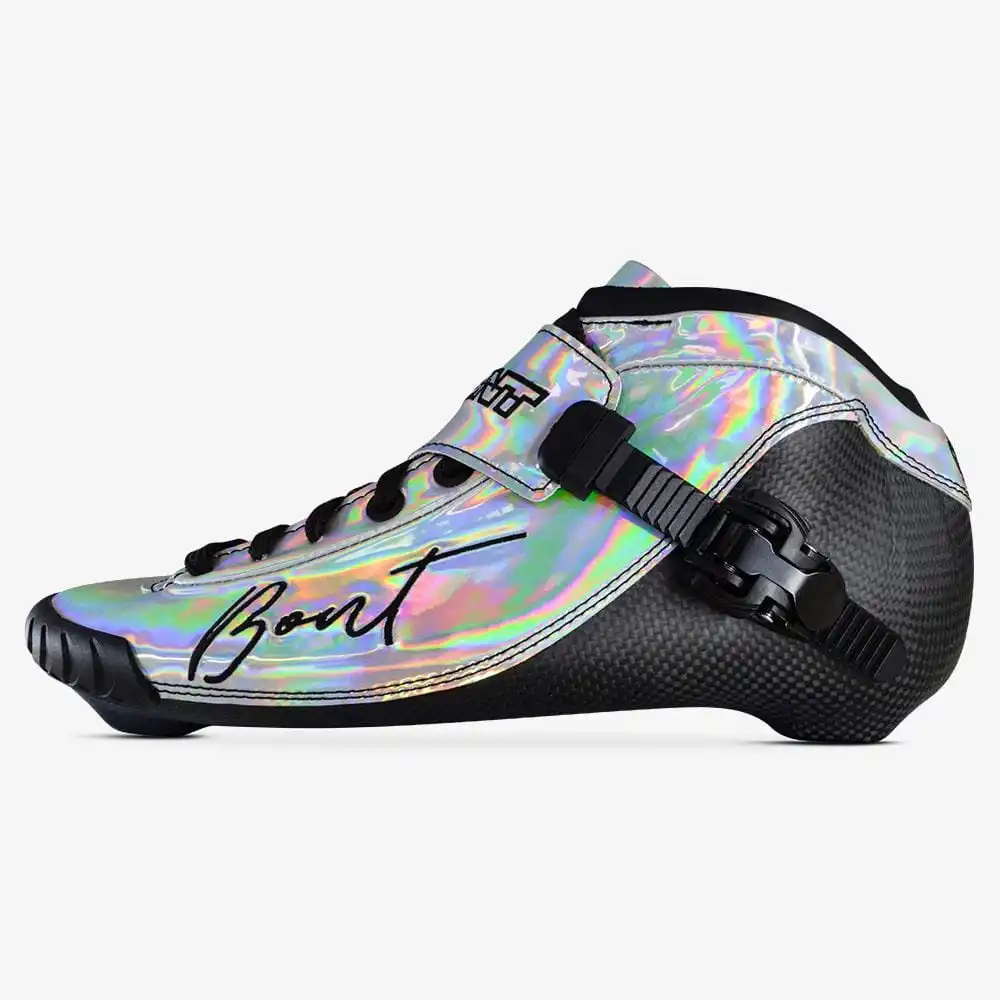 BONT BNT 195mm Rainbow Silver Inline Speed Skate Boots Carbon skate boot Inline skate professional inline skates