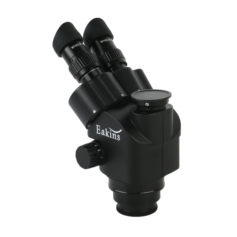 Parfocal Trinocular 7X-45X Simul-Focus Continuous Zoom Stereo Microscope Head For Lab Industrial Inspection Jewelry Soldering
