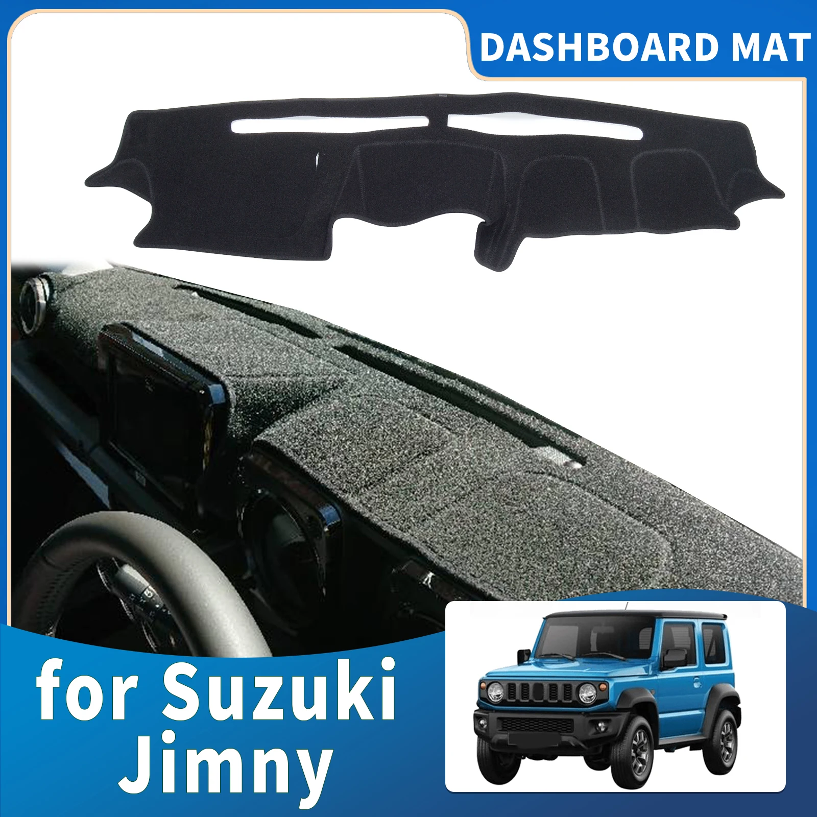 

fit for Suzuki Jimny 2019 2020 2021 2022 Dashmat Dashboard Cover Pad DashMat Sunshade Accessories Protective Carpet Car