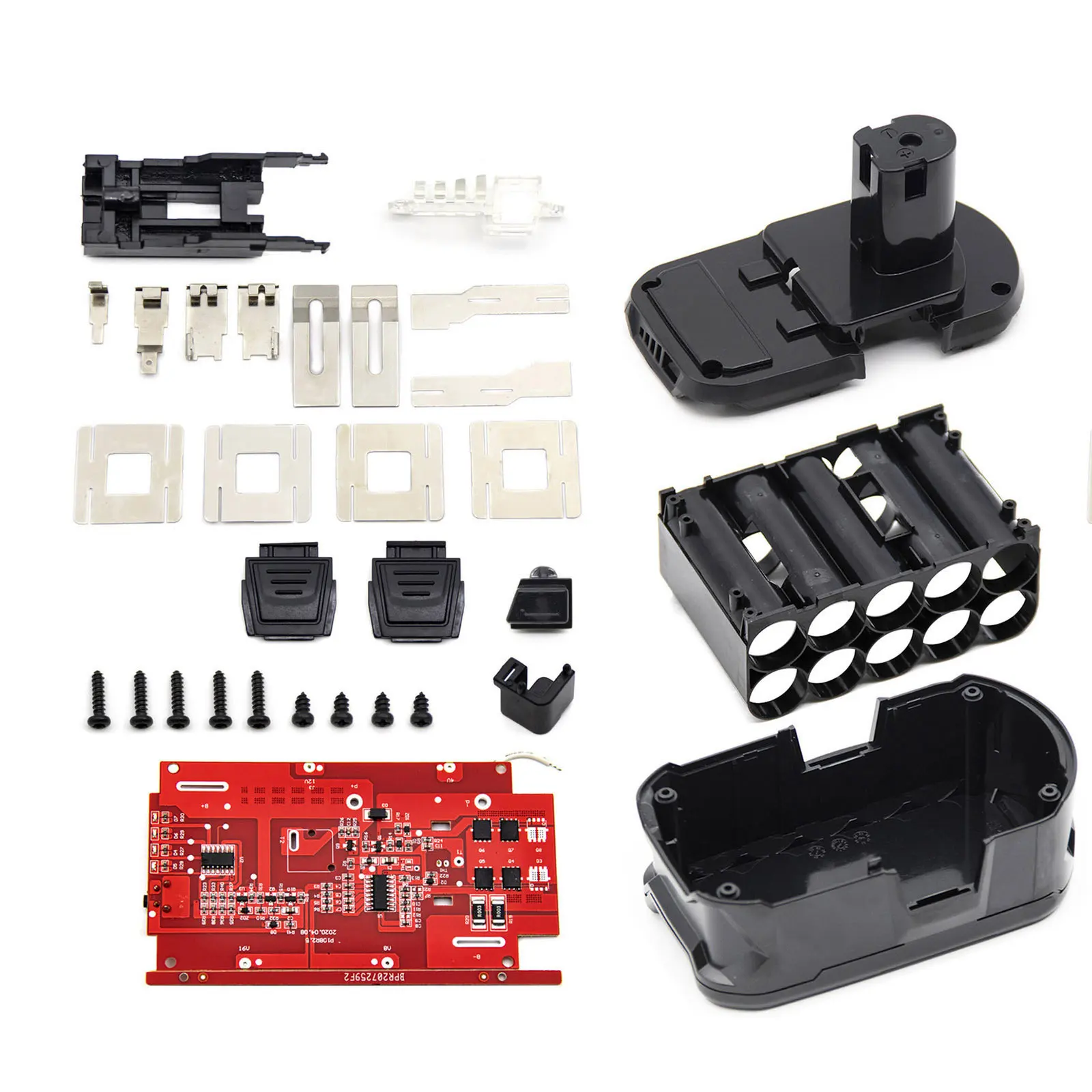 Imagem -06 - Li-ion Battery Plastic Case Carregamento Proteção Circuit Board Pcb Box para Ryobi 18v P103 P103 P103 Bateria Acessórios Grupo 10*18650