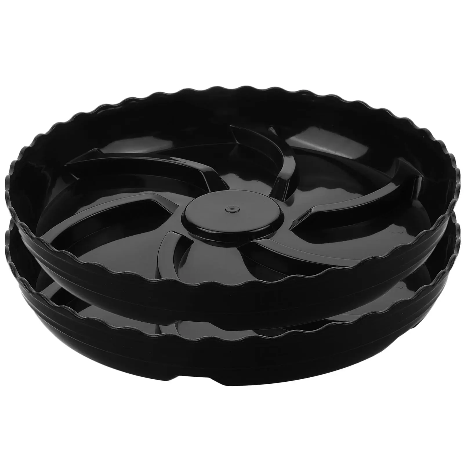 2pcs Flowerpot Tray Plastic Plant Saucer Round Drainage Tray for Indoor Outdoor Garden Bonsai Pot Water Catcher