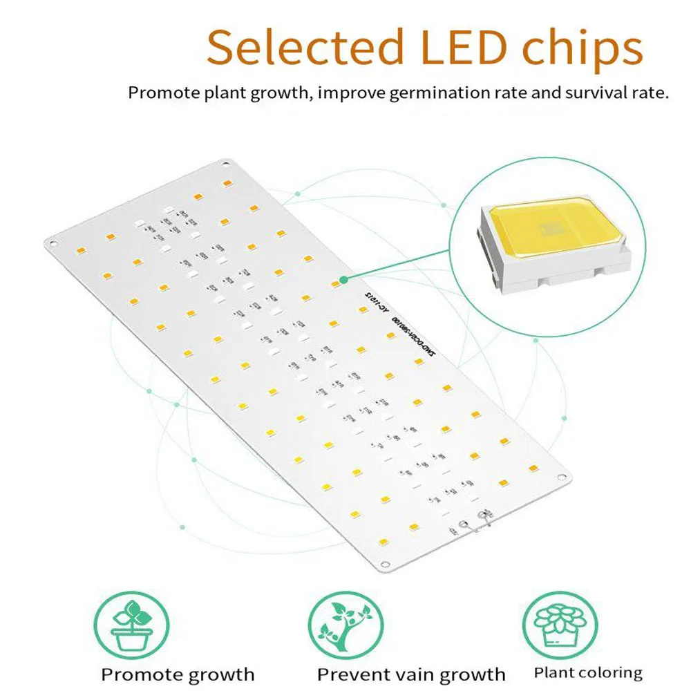 Luce di crescita a LED per interni USB Quantum Board Pianta Illuminazione supplementare Lampada per piante sospesa 5V per giardinaggio interno