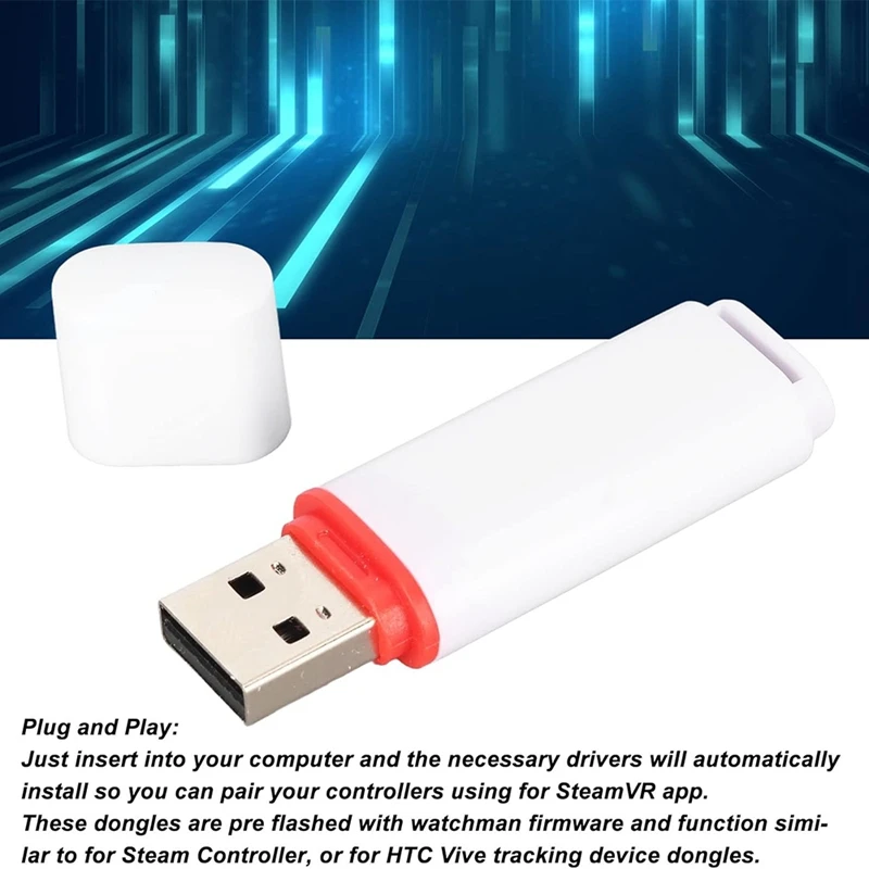 ตัวรับสัญญาณกิจกรรมตัวรับสัญญาณ USB VR สำหรับวาล์วตัวควบคุมดัชนีและอุปกรณ์ติดตาม HTC Vive