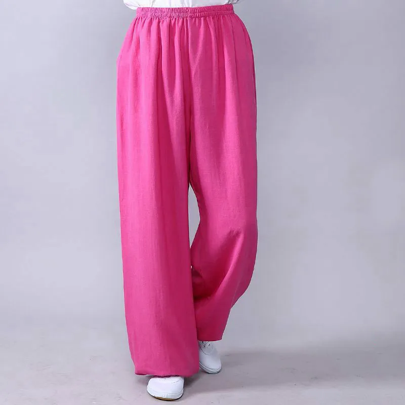 Cotton Tai Chi Kung Fu Pants Shaolin Wushu Martial Arts Wing Chun Trousers Martial Arts Pants Yoga Pants Tai Chi Pants