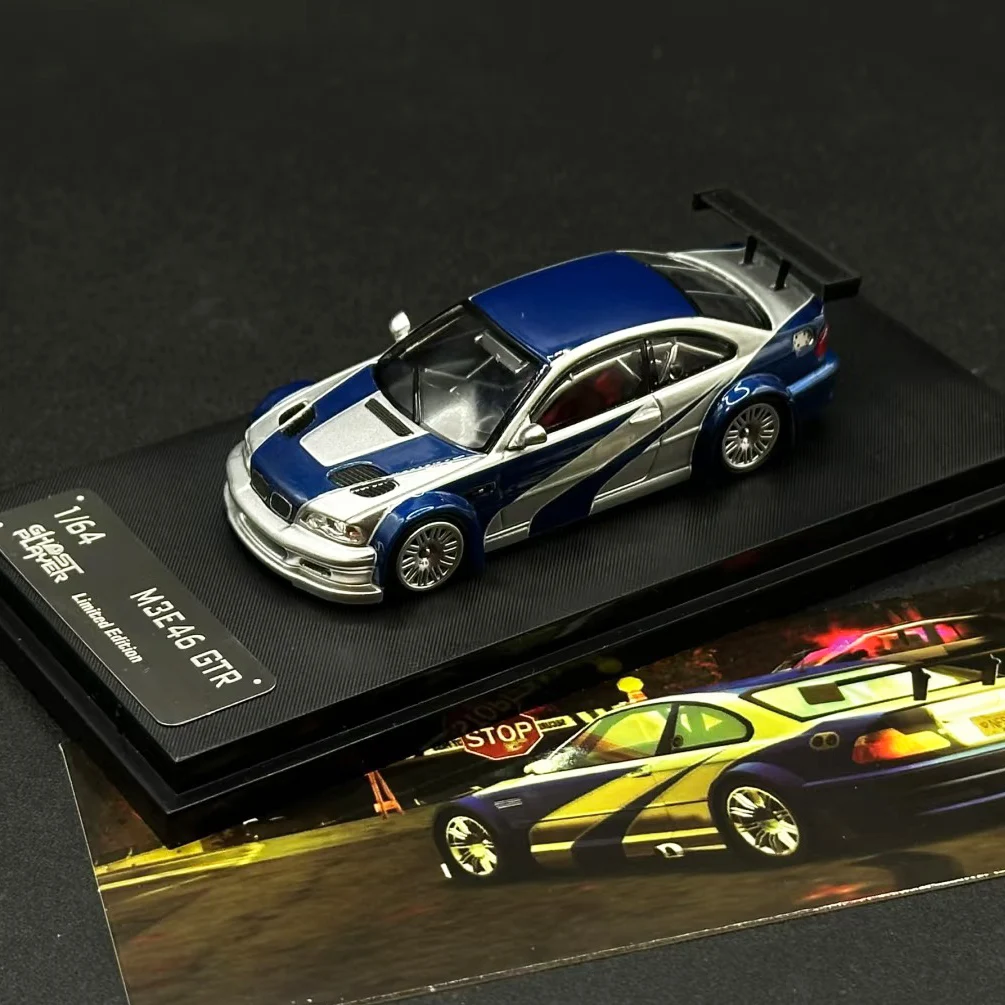 سيارة موديل SW x Ghost Player 1:64 M3 E46 GTR NFS Diecast #1