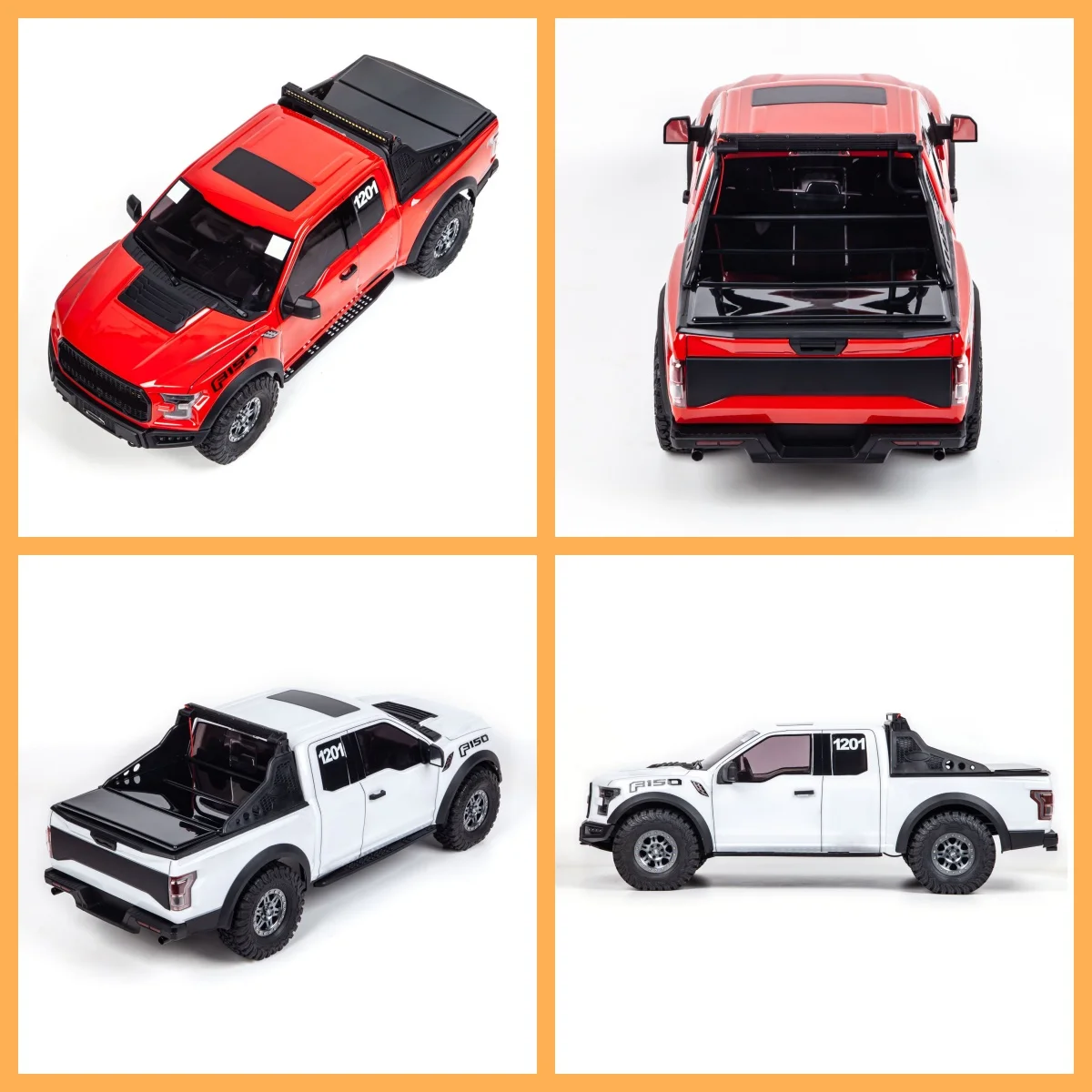 

TRACTION HOBBY 1/8 Remote Control Crawler F150 Pickup Truck 2Speed Gearbox Metal Drive Shafts No Battery 4X4 RC Off Road Vehicle