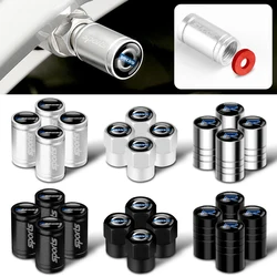 4Pcs Car Metal Wheel Tire Air Valve Dust Caps Accessories For Volvo R Xc60 V50 V40 Xc90 S60 S40 S60 V90 V60 Ex90 S90 Xc40 C40 T6