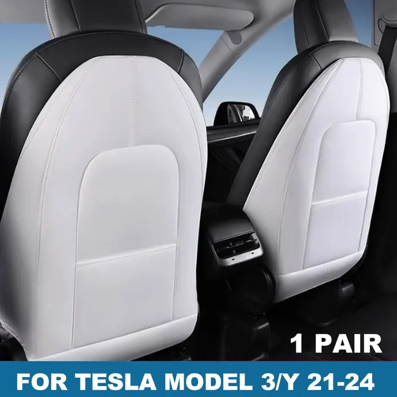 Rückenlehnen-Schutzmatte Auto-Zubehör für Tesla Model 3/Y 21-24 Rückenlehnen-Antikick-Pad Model 3 Highland Model Y Juniper – Detail 10