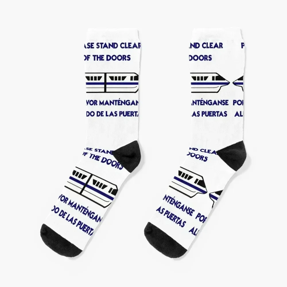 

Blue Monorail Socks designer brand sheer Soccer professional running Women Socks Men's