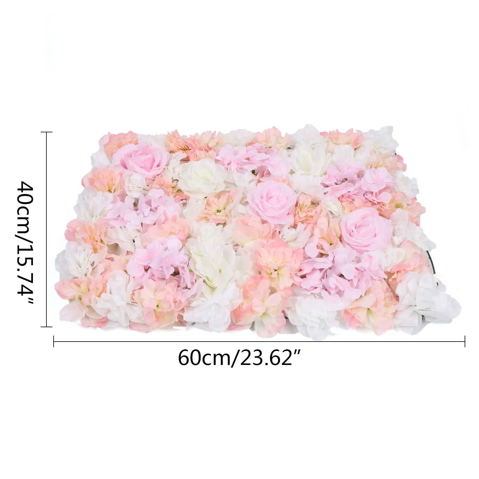 4pcs Artificial Flowers Backdrop Wall Party Backdrops Wedding Decoration Artificial Flower Wall Panel Home Decor Baby Shower