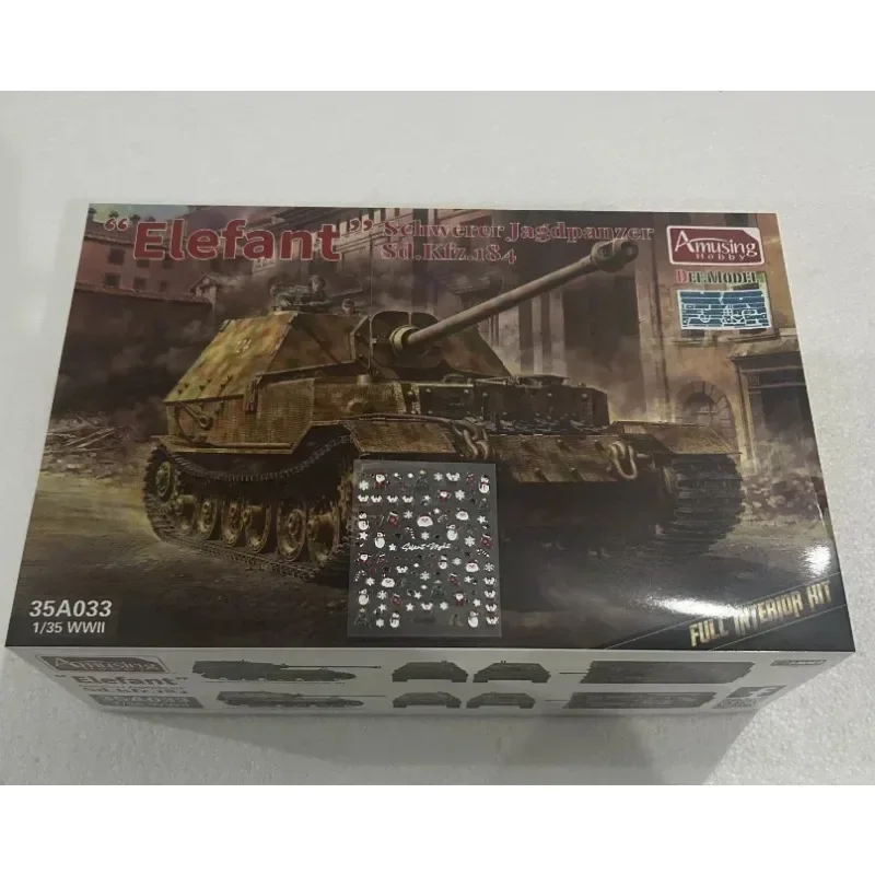 35A033 1/35 Amusing Hobby assembling tank model kit elephant style expel chariot full internal structure transparent version