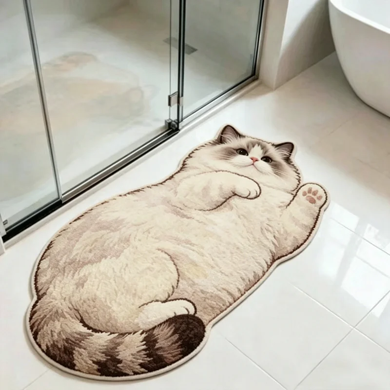 VIKAMA Sleeping Ragdoll Cat Sh - Home Bathroom Carpet 评论和价格