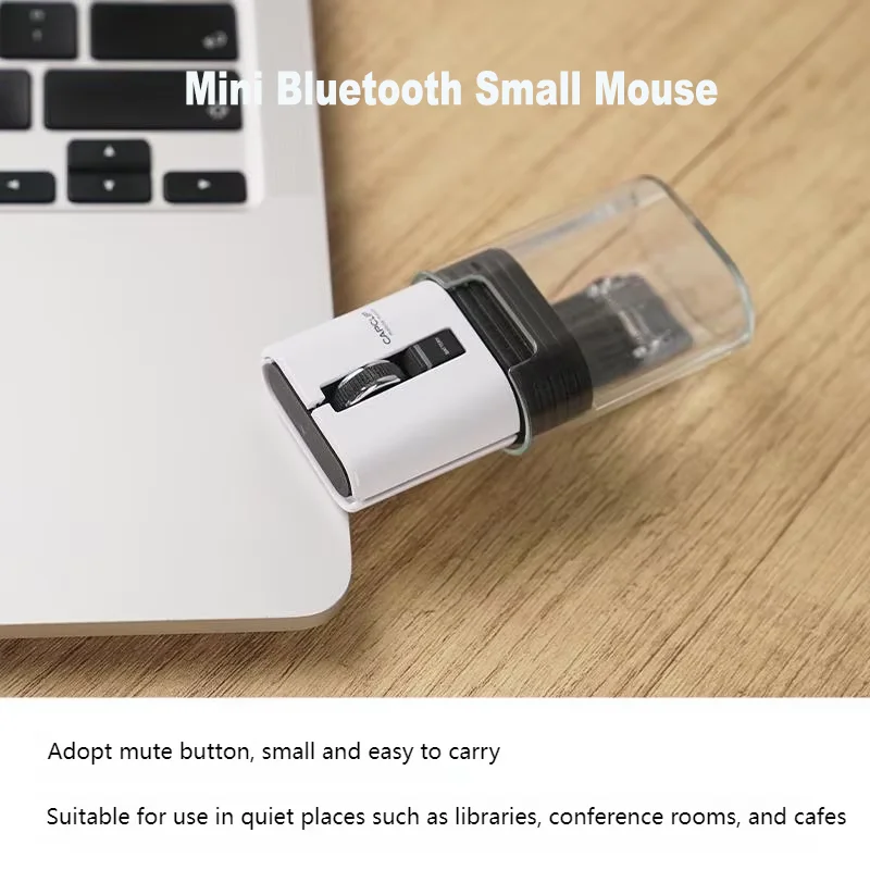 

Мини-беспроводная Bluetooth-мышь, перезаряжаемая, бесшумная конструкция, дисплей уровня заряда батареи, портативная легкая офисная мышь для ноутбука, планшета