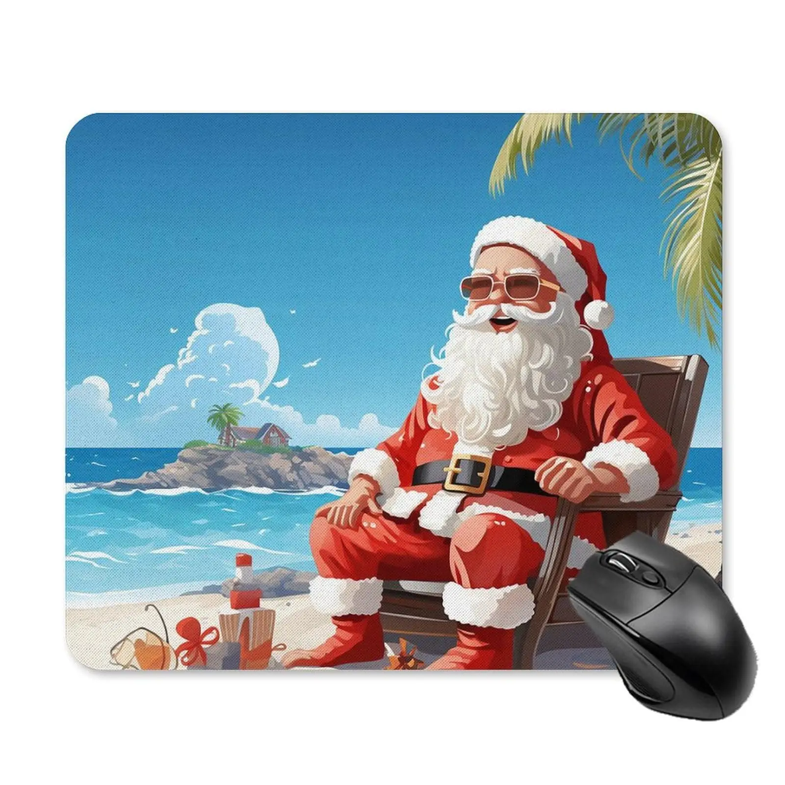 

Hot-Selling Cute Christmas Santa Printing Square Mouse Pads Comfortable Gaming Mousepad Mouse Mat Keyboard Mats Desk Pad 30x25cm