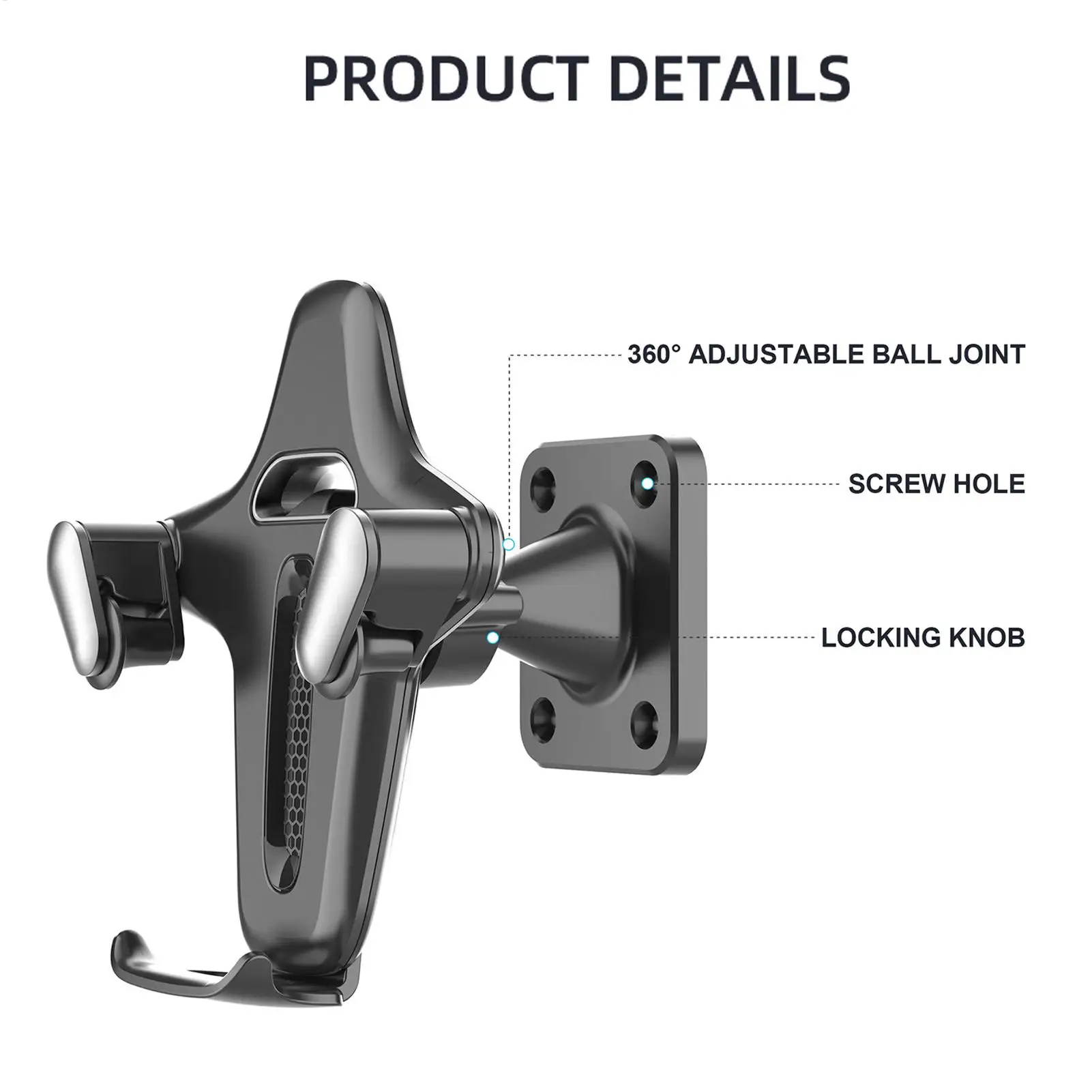 

Phone Holder For Shower Space-Saving Strong Hold Wall Mount Shower Phone Holder For Smartphone Cradle Calling Music-Listening