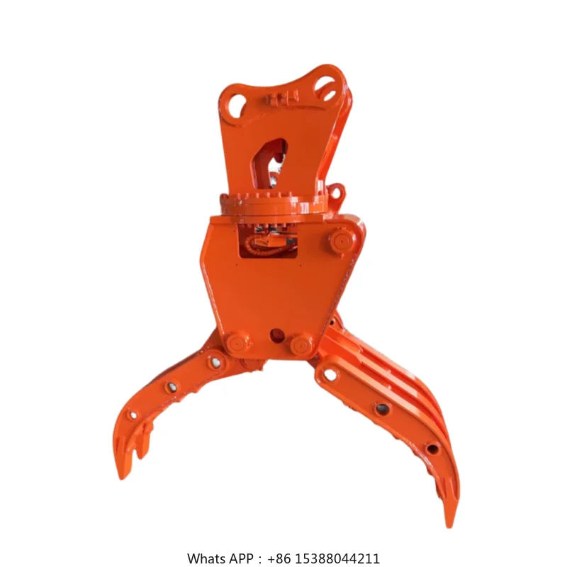 DHG-06 Rotary Grab Hydraulic Wood Grapple Hydraulic Log Grapple Excavator Grapple For 12-18 Ton Excavator