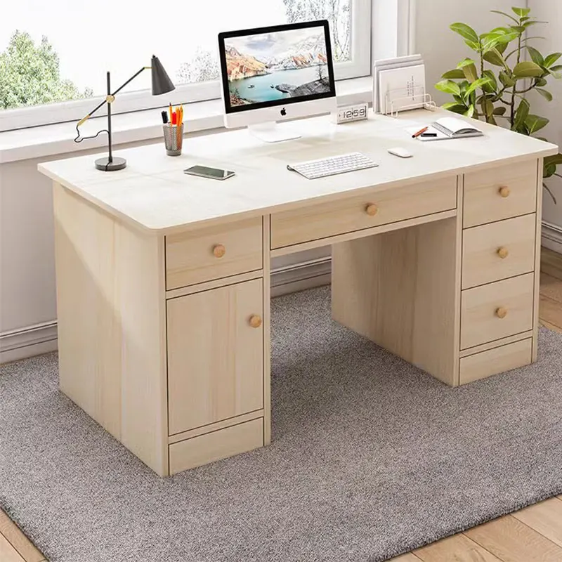 Kawaii Drawer Computer Desk Table Adults Luxury Study manmade board Office Desk Reading Bedroom Mesa Para Compuatador Furniture