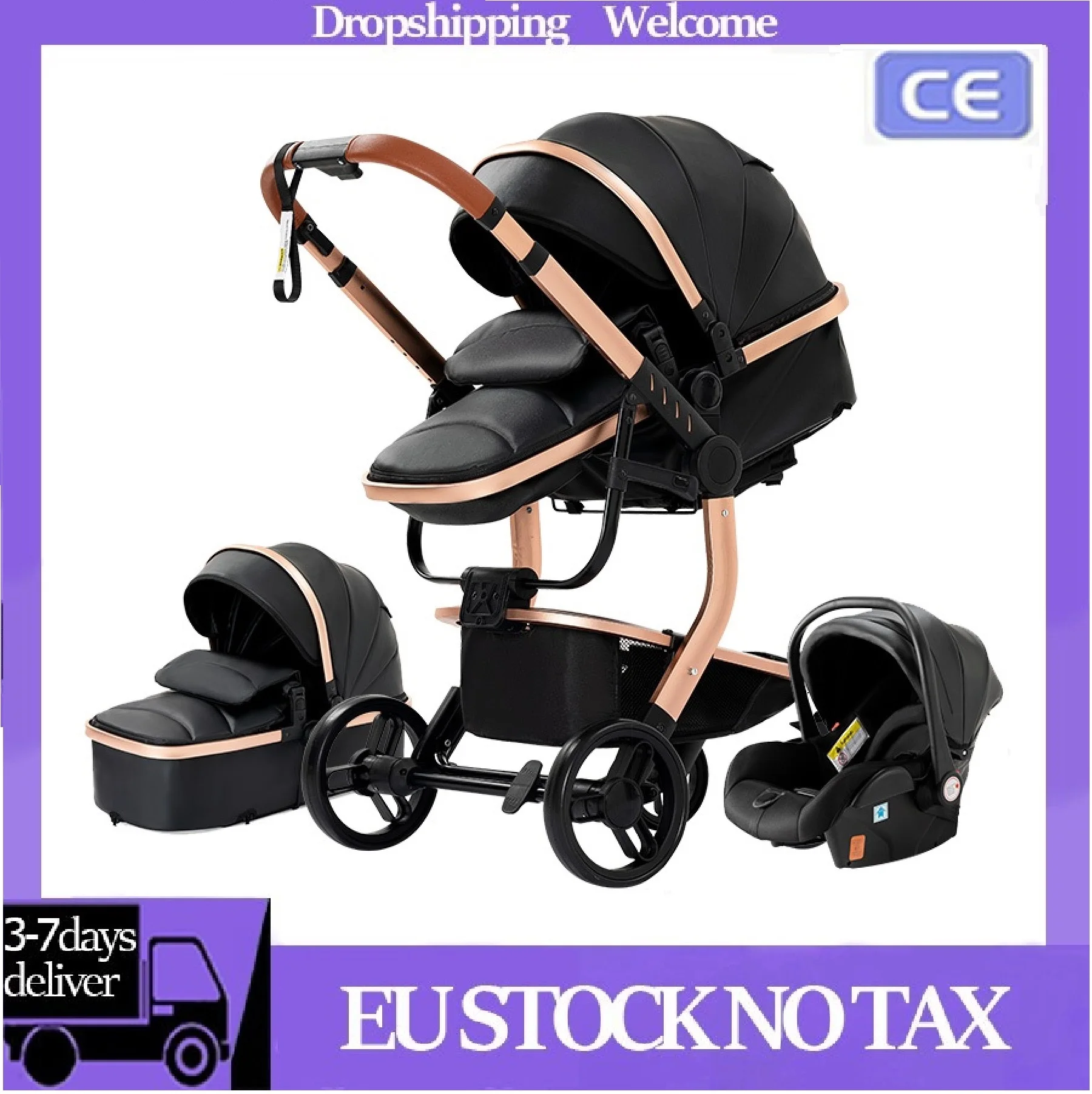 stroller 3in1 Baby stroller baby stroller baby poussette bébé Baby carriage carro bebe kinderwagen pram coche para bebe Newborn