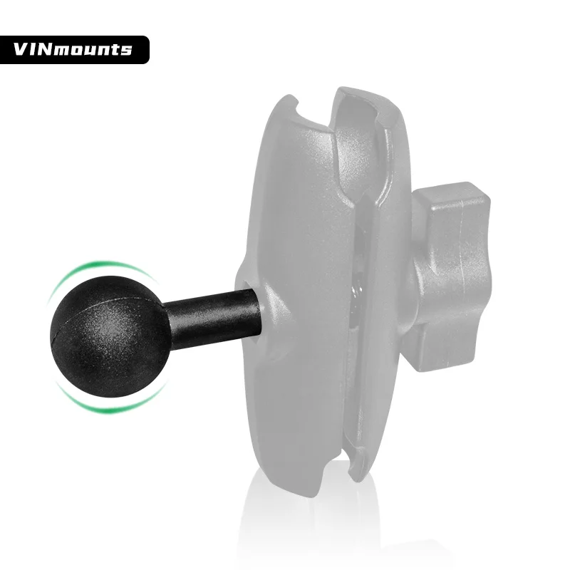 

VIN1"Extension Ball Adapter Double Monitor Mount with a 1/4" -20 thread, stud, length 1.6 " for motorcycle or vehicle VIN-B-007