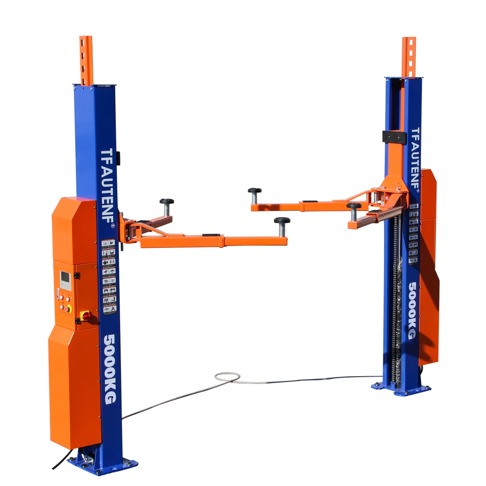 TFAUTENF Car Workshop Equipment 5000kg 11000lbs Heavy Duty Hydraulic Electrical 2 Two Post Auto 5T Car Lift - Image 2