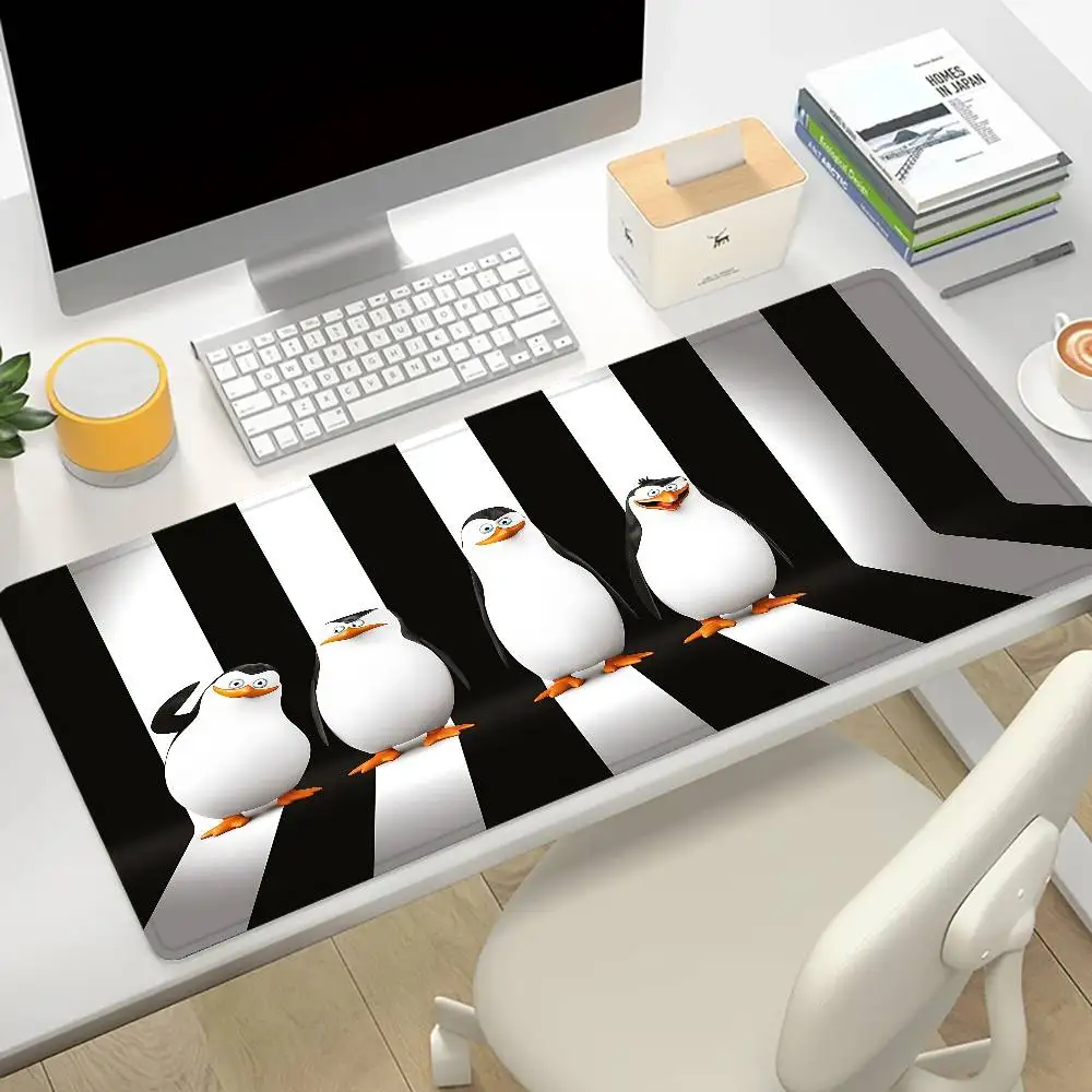 Penguins Of Madagascar Mousepad Large Mouse Pad Gaming Deskmat With Lockedge Office Non-slip Carpet