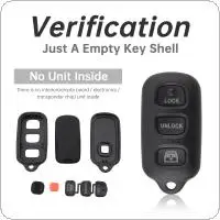 4 Buttons Car Keyless Key Fob Case Shell Remote Cover for TOYOTA 4Runner Camry Corolla Echo FJ Cruiser Highlander Matrix view 5