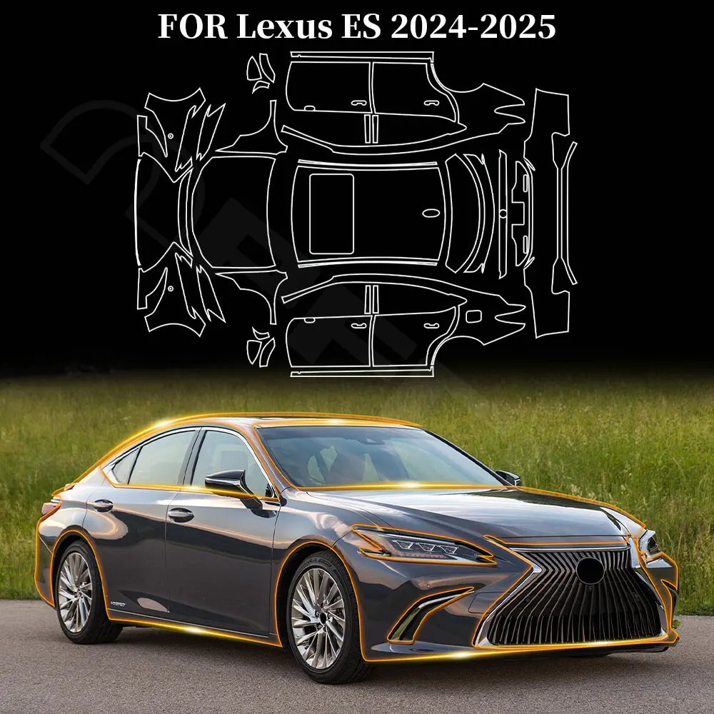 

TPU Car Paint Protection Film for Lexus ES 250 300H 350 2019 2020 2021 2022 2023 Clear Bra Kit Decal Pre Cut PPF Scratch