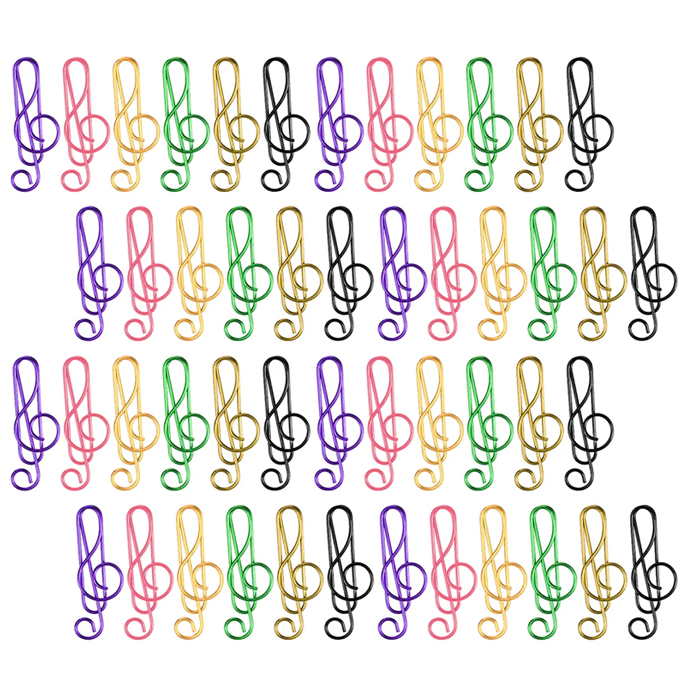 85Pcs Fun Paper Clips Colorful Music Note Design Metal Page Markers for Books Notebooks Scrapbooks Office Use Paper Clips