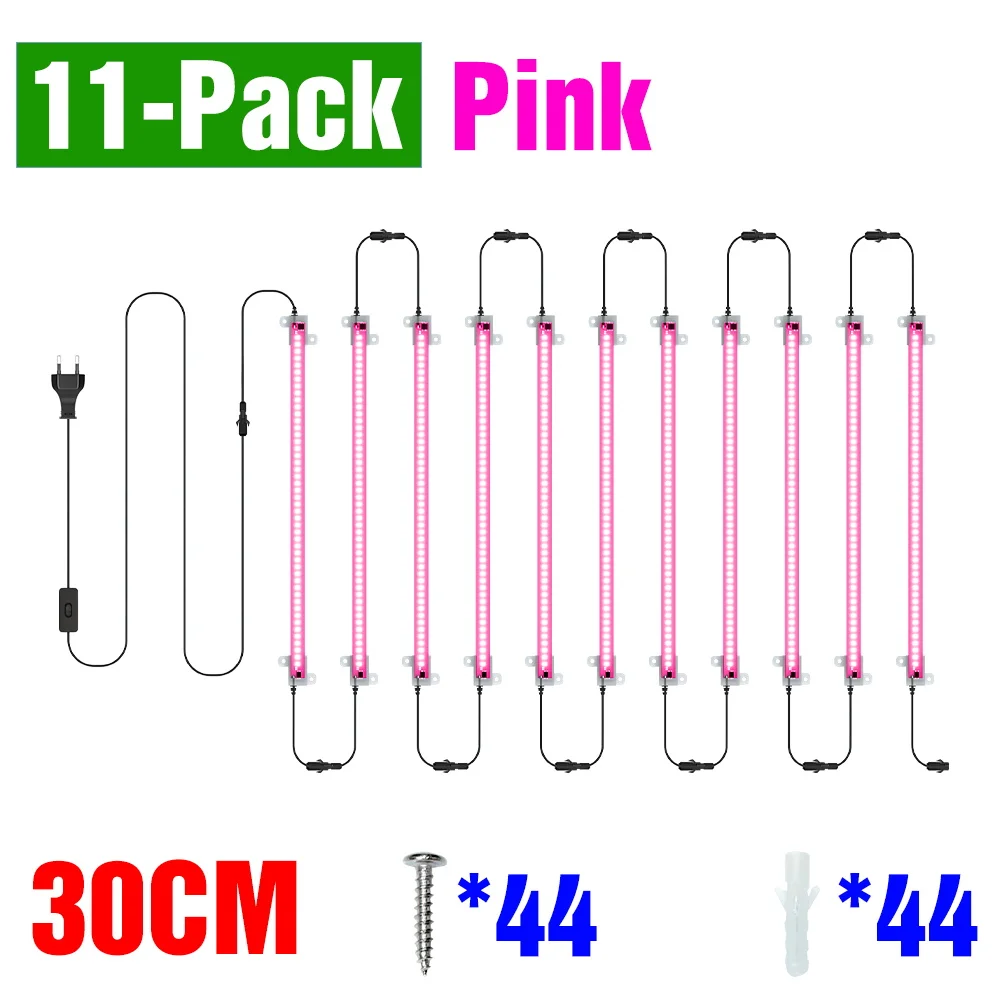 LED Plant Kweeklampen Volledige Spectrum Indoor Hydrocultuur Zaad Bloem Groenten Groei Doos Teelt Lamp EU plug 30/50 CM AC220V