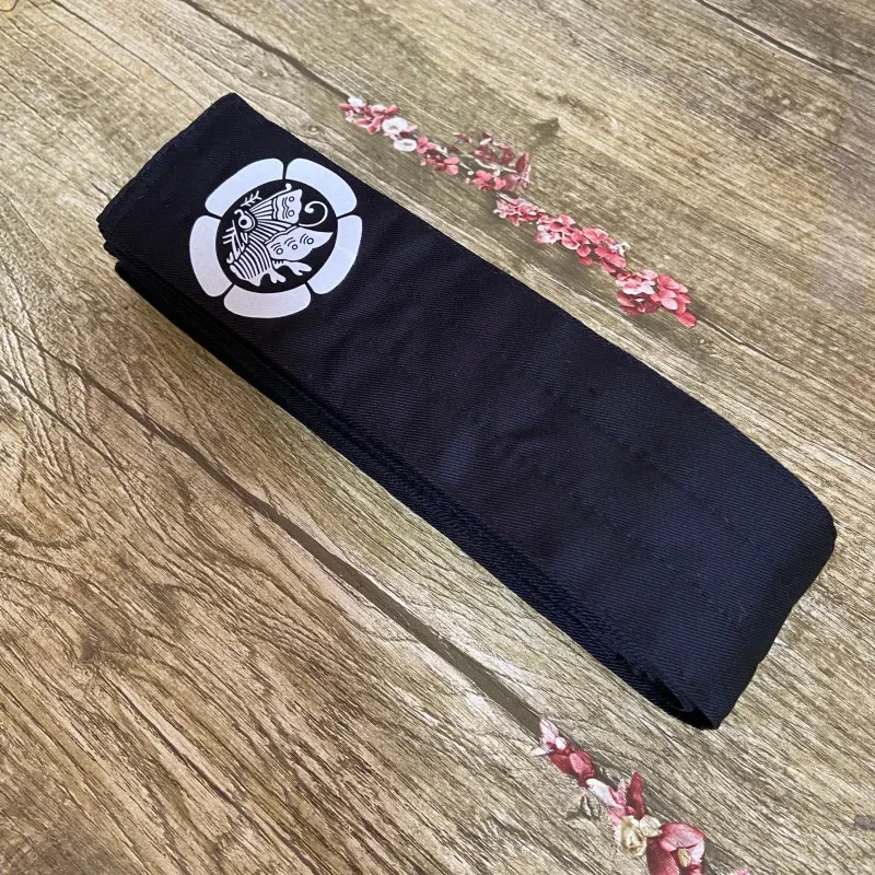 حزام Iaido Obi Kendo Kyudo Aikido Laiko حزام الخصر التقليدي الياباني سيف الساموراي اكسسوارات للفنون القتالية أودا كامون