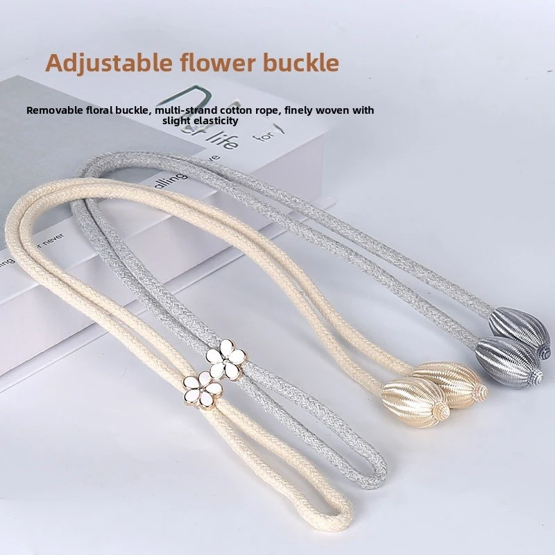 Adjustable Tension Water Drop Curtain Tiebacks Elegant Modern Style Curtain Holdbacks No Drill Installation Drawstring Curtain