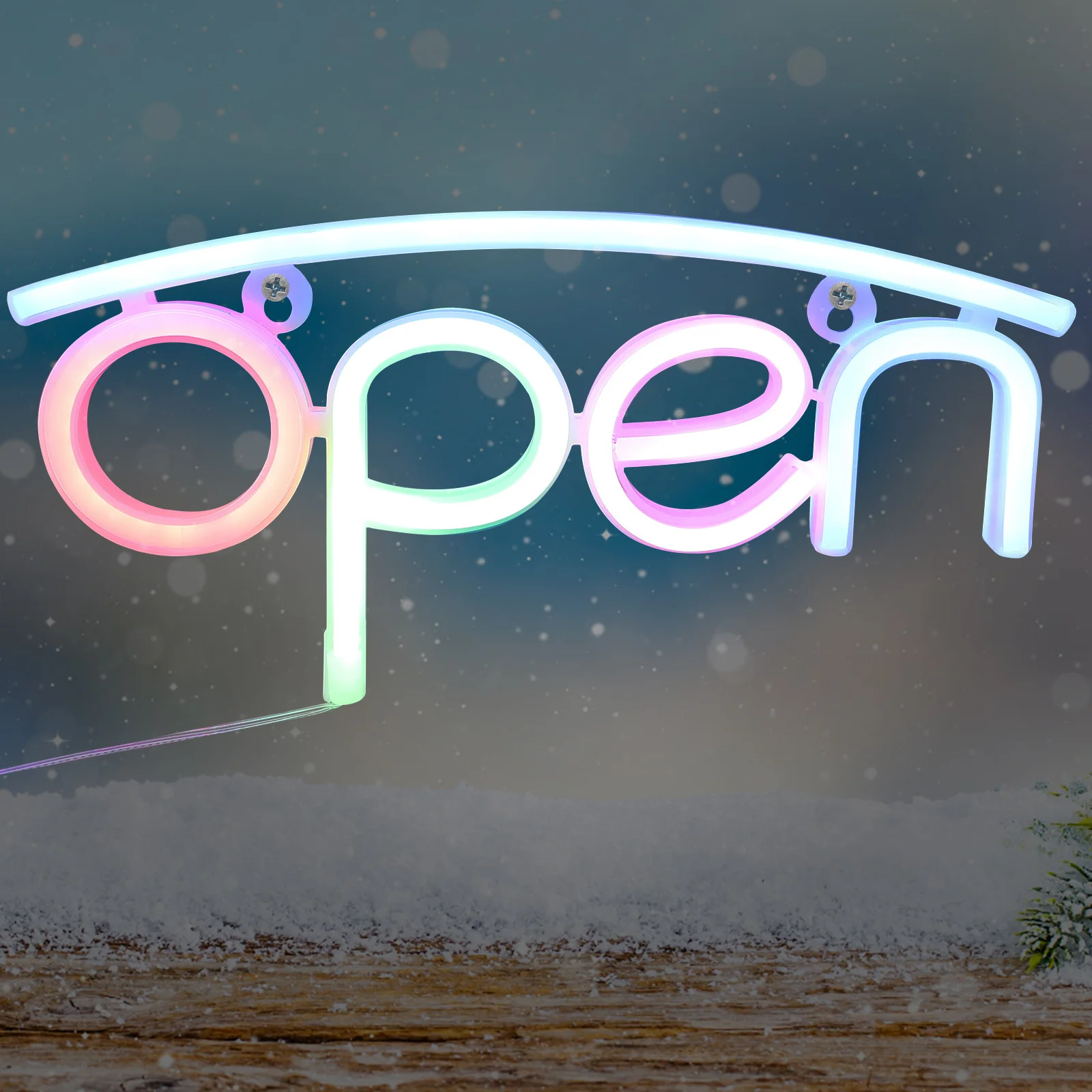 

1 шт., неоновый свет, декор, светодиодная открытая вывеска для бара, ресторана, магазина, вечерние настенные украшения для комнаты, крутая атмосфера, маленький ночник