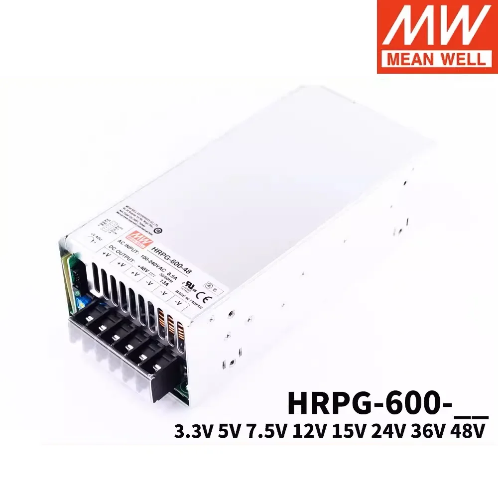 الأصلي يعني جيدا HRPG-600 12V24V36V48V/3.3/5/7.5/15 فولت PFC وظيفة HRPG-600-12 HRPG-600-24 600 واط تحويل التيار الكهربائي
