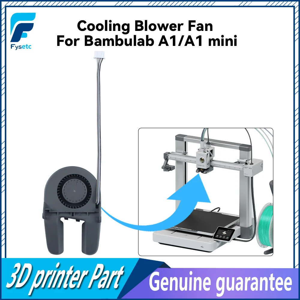 For Bambulab A1 Series Component Cooling Fan Reduce Printing Failures  A1/A1 mini 5015 Cooling Blower Fan For 3D Printer Parts