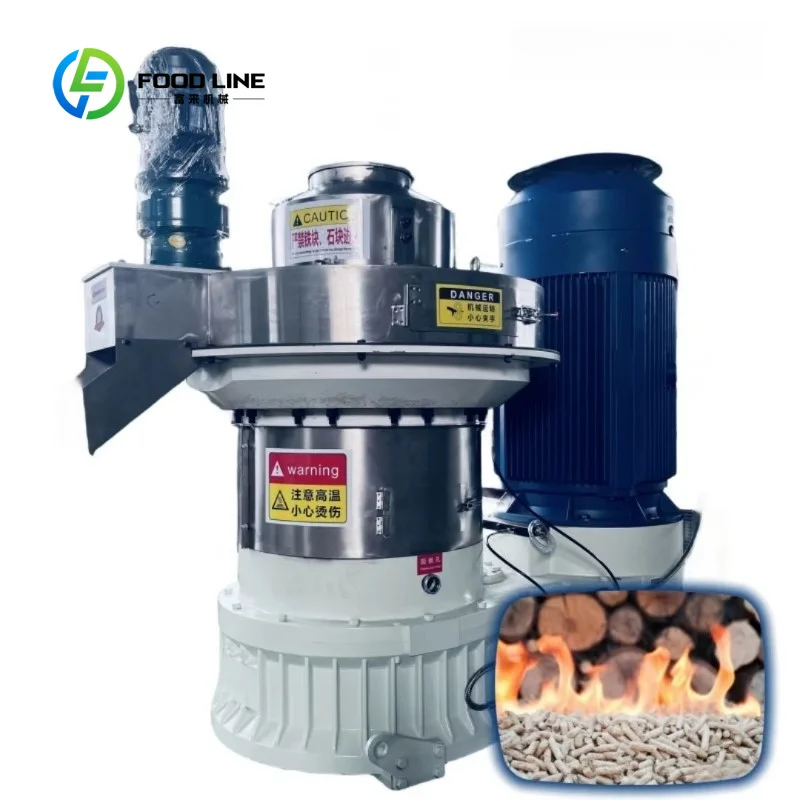 Customized automatic pellet press bio‑raw material pelleting unit 200‑5000kg/h for alfalfa straw bagasse biomass production line