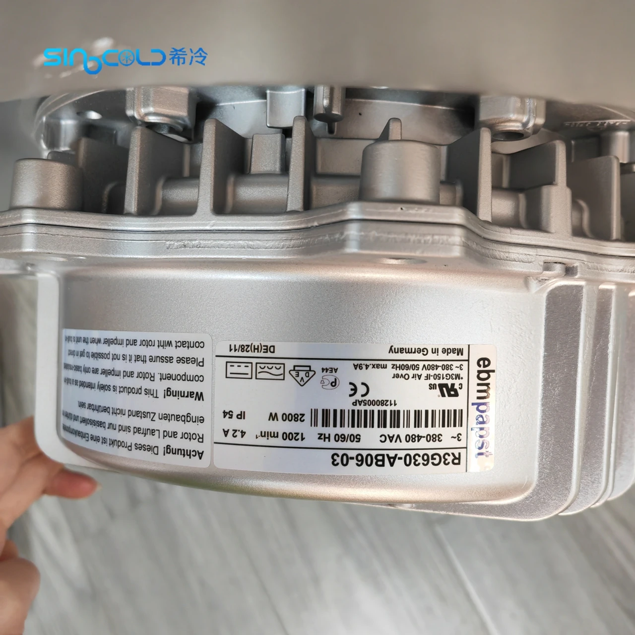 New German Original Cooling Fan Motor R3G630-AB06-03 AC380V 4.2A Room air Conditioning Cooling Fan