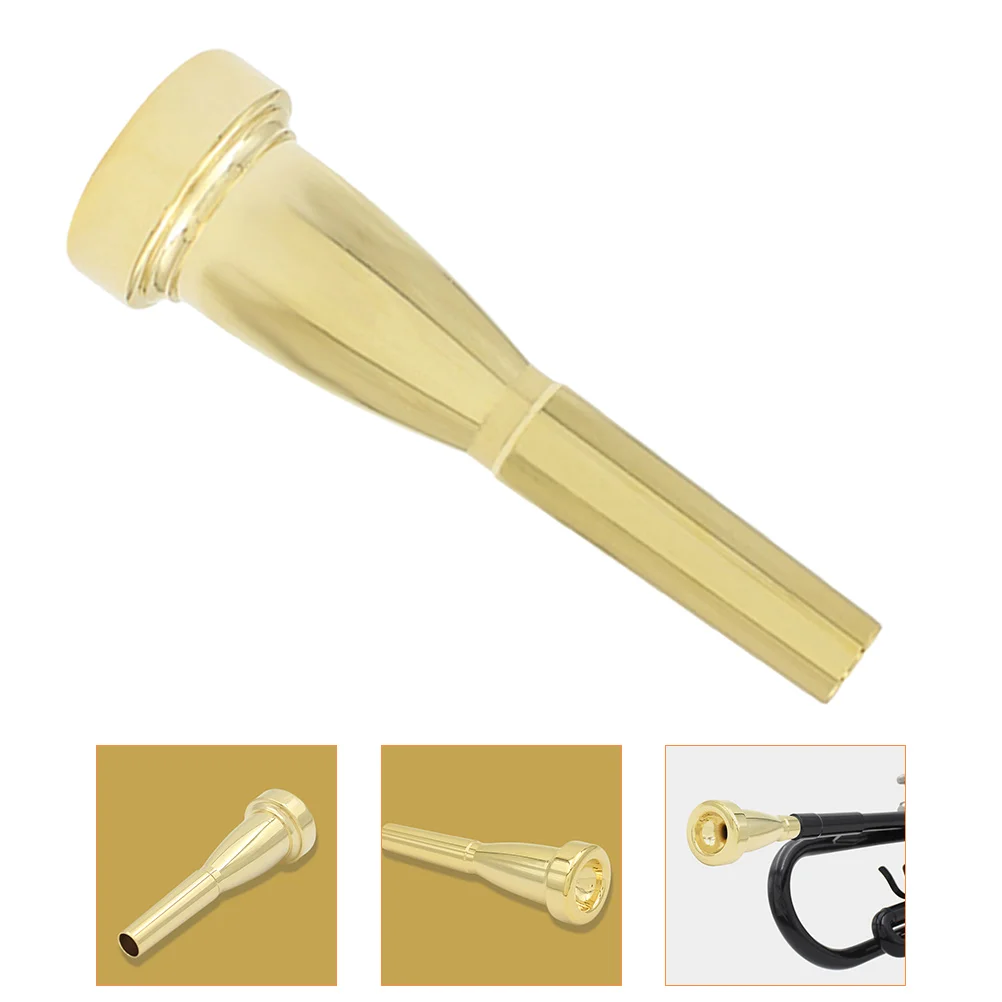 

Instruments Trumpet Mouthpiece Part Horn Silver Parts and Accessories Accessory Connector Golden Replacement