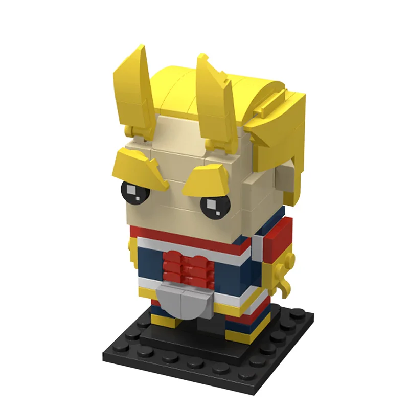 MOC My Hero School Deku Bausteine Cartoon Anime Figuren All Might BricksHeadz Modellbausatz Spielzeug für Kinder Geschenke – Detail 2