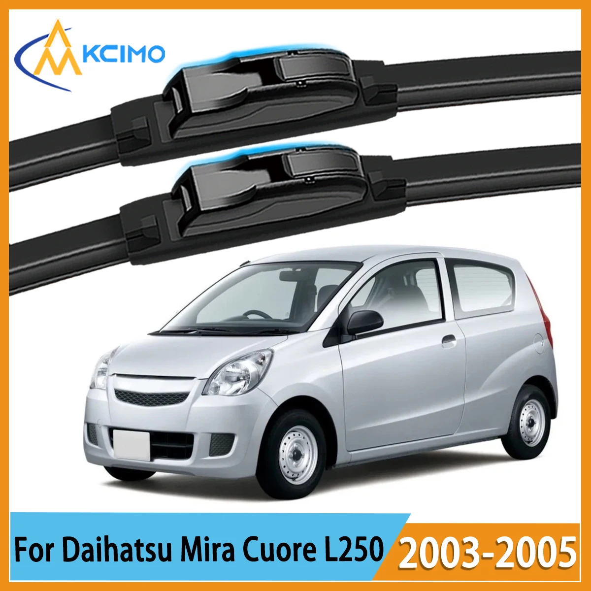 

Smooth & Silent Wiping 2PCS Wiper Blades for Daihatsu Mira Cuore L250 2003-2005 All-Weather Performance Clear View Safe Driving