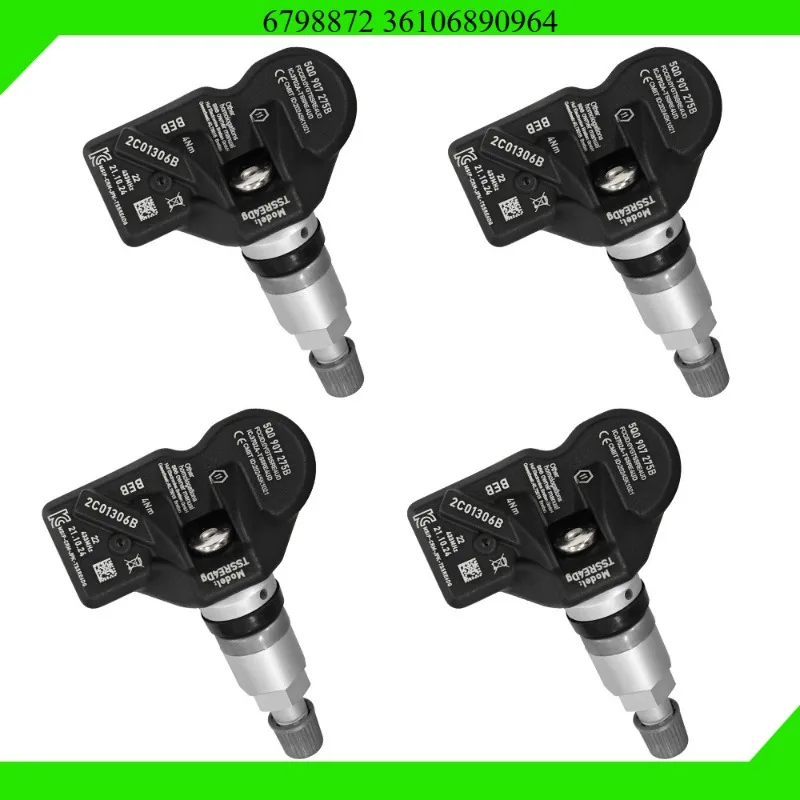 4 pcs/lot 433MHZ For BMW 5 6 7 X1 X3 X4 TPMS Tire Pressure Monitoring System Car TPMS Sensor 36106798872 36106874830 36106890964