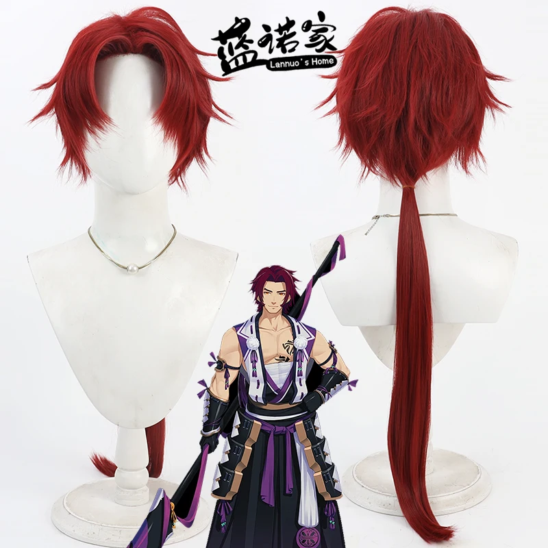 

Игра Touken Ranbu ‌ Tonbokiri Косплей Парик Хэллоуин Реквизит Синтетические волосы Термостойкое волокно + Кепка для парика