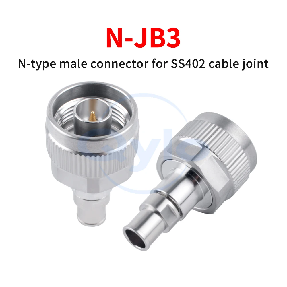 Radio Frequency Connector SS402 Cable Adapter Stainless Steel N-JB3 Male Connector to SS402 Adapter (1 pcs)