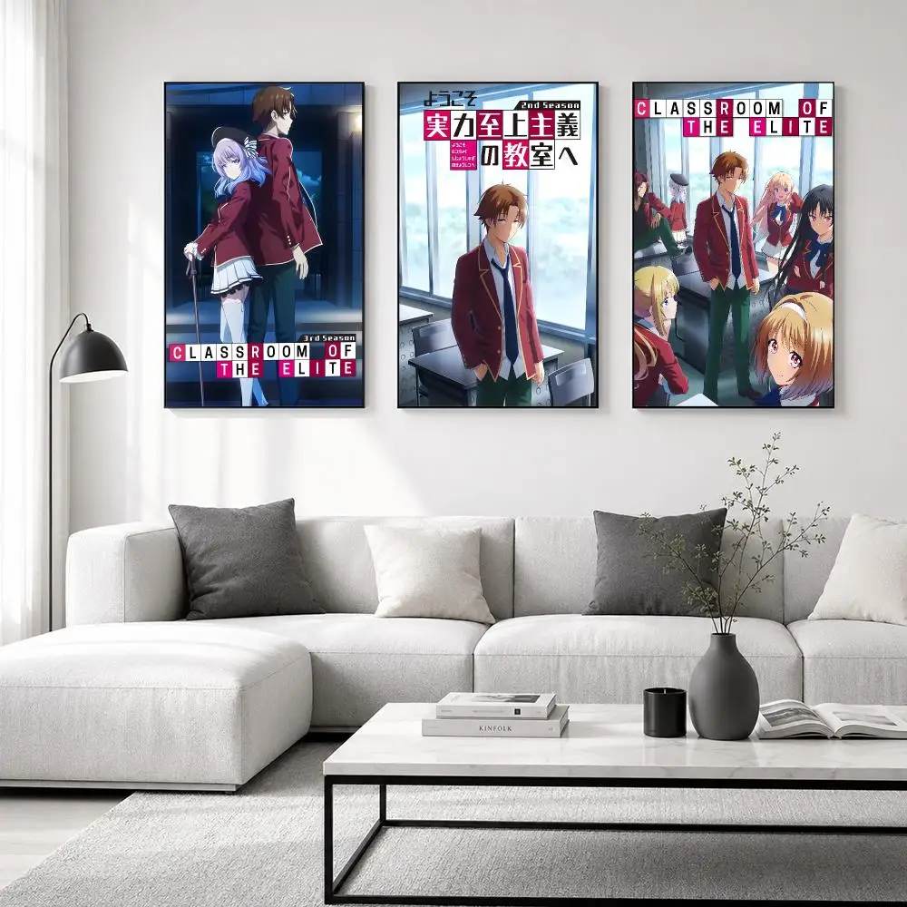 Anime C-Classroom of the E-Elite Poster High-quality wall art posters, suitable for home offices, bedrooms, and living rooms.