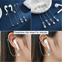 Anti-Lost Earrings Hook for Airpods Earphone Clip Strap Earhook Earbud Ear Bud Holder for Airpod Holder Earrings Hanging Chain