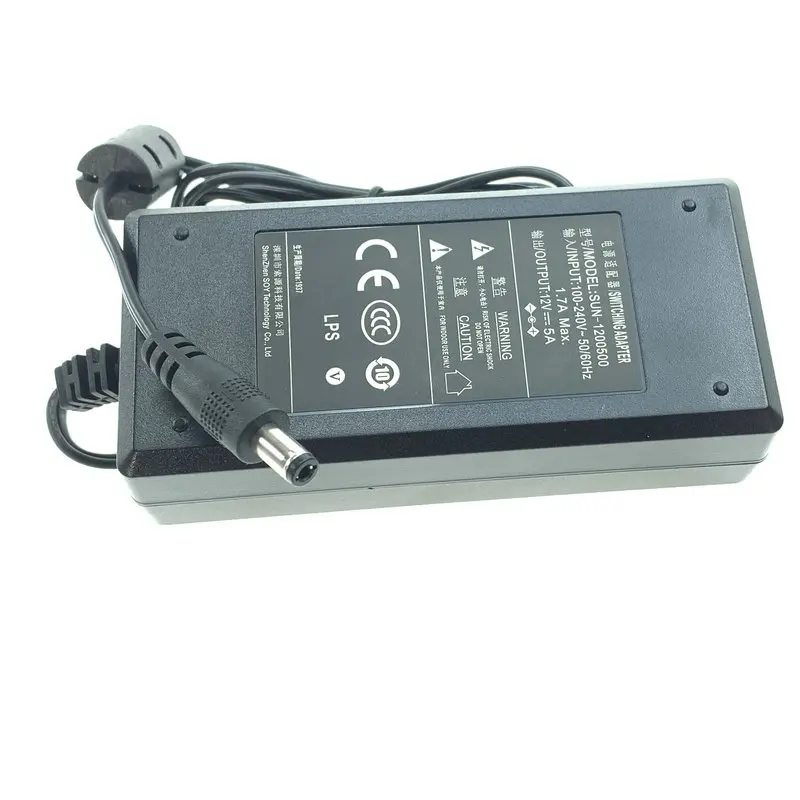 Genuine Switching Adapter Charger For MSI Optix AG32C AG32CQ 32” LED Monitor Power Supply 12V 5A 4A 60W SOY-1200500/ SUN-1200500