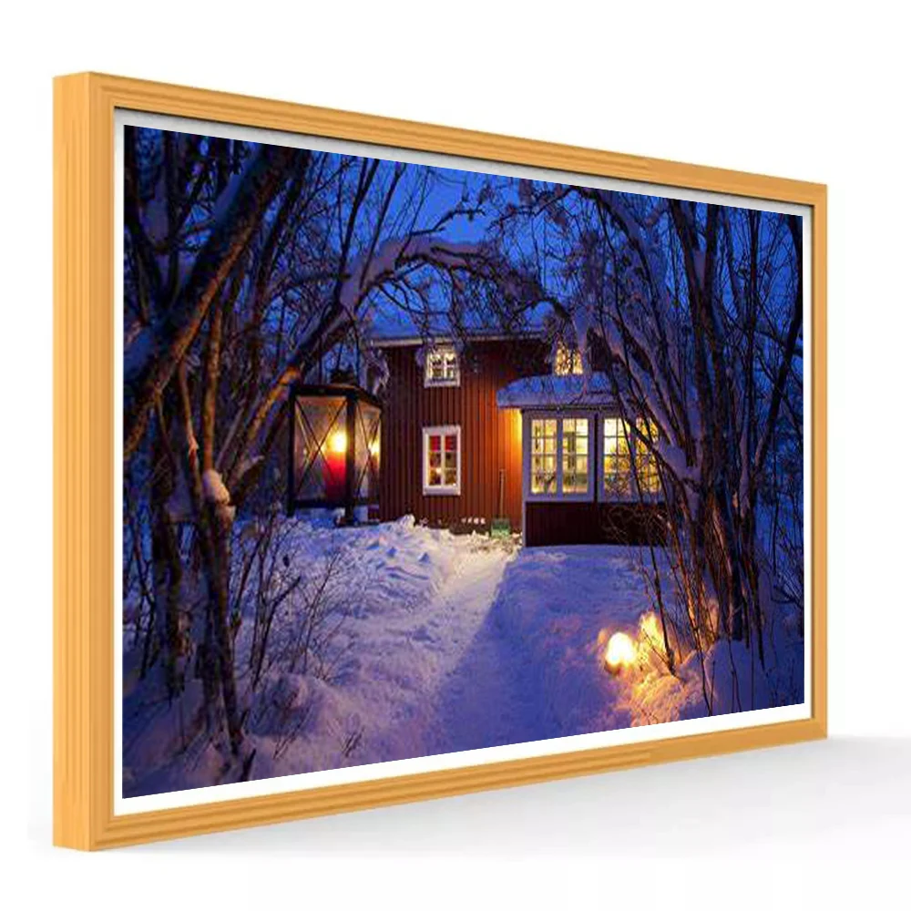 

21.5 Inch Smart Digital Photo Frame for NFT & Digital Art Display LCD Video Support Photos Videos US Plug WiFi Clock Function