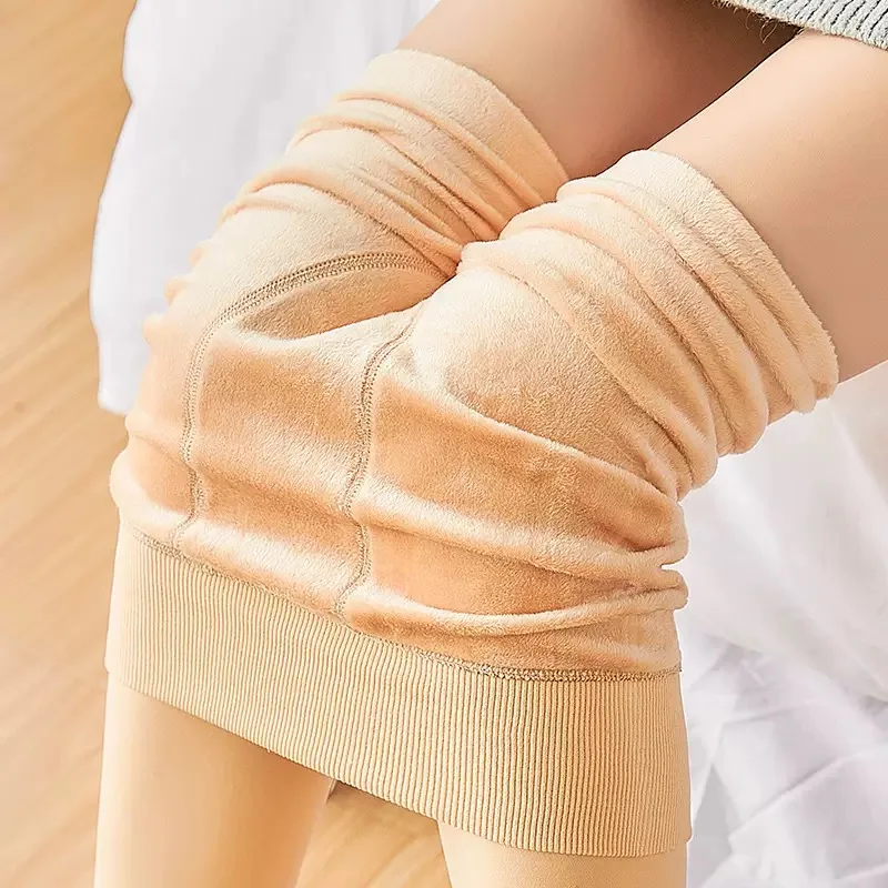 

Winter Thick Thermal Women Long Tights Translucent Female keep warm Soft Leggings High Waist Elastic Slim thickening Pantyhose