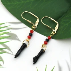 Mano De Azabache Bebe Earrings Filled Lucky Hand Baby Pendant Earrings Jewelry For Women Girls Charm Gifts