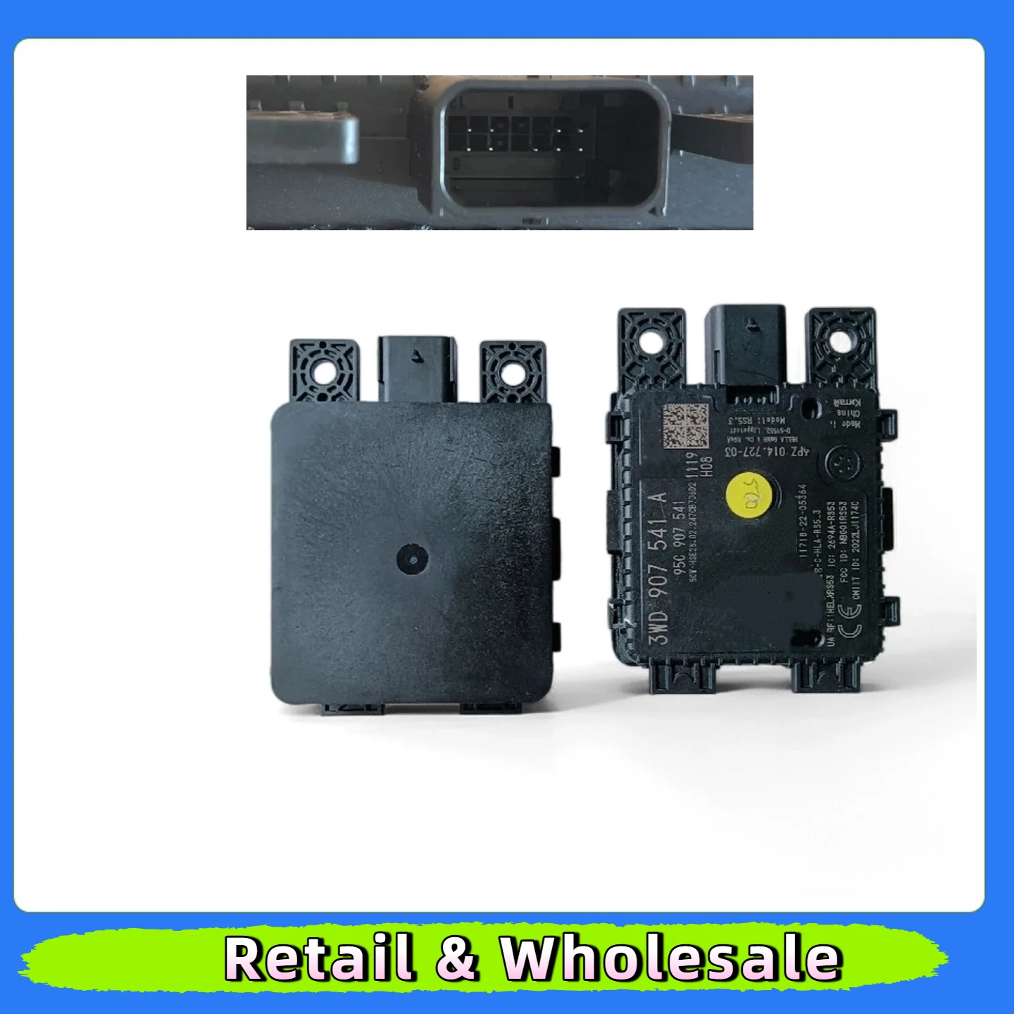 3WD907541A   Genuine Lane Change Assist Module for VW Magotan B9/Tiguan L/Pro Passat Pro Blind Spot Monitoring System Module