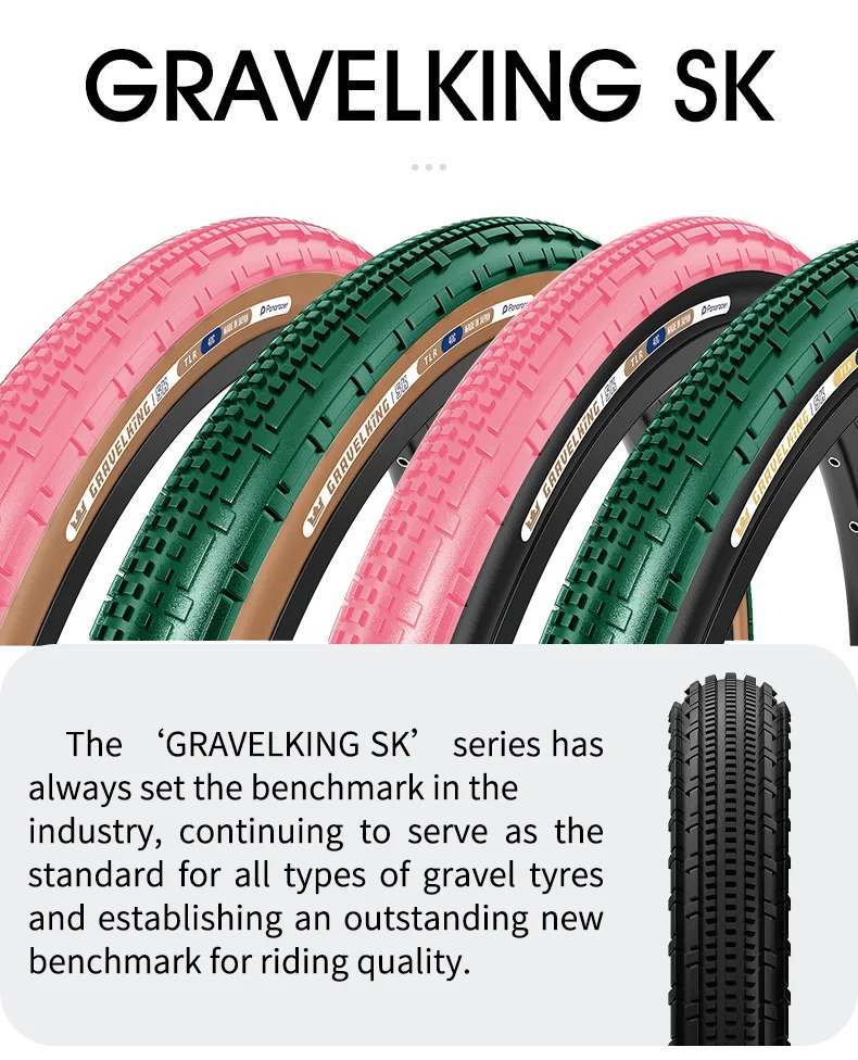 Panaracer 700x40/45C Gravel Road Bike Reifen GravelKing SS KS X1 Offroad-Fahrradreifen Faltbar TLR Tubeless-Reifen 1 Stück – Detail 10